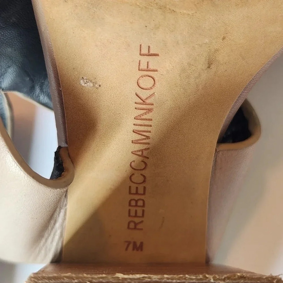 || REBECCA MINKOFF || block heeled sandals - Picture 10 of 11